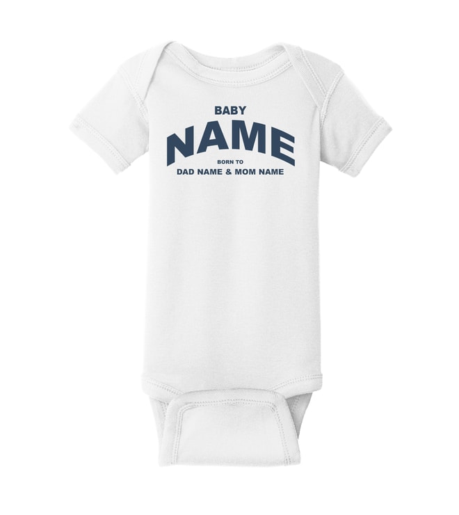 Custom Onesie - White - Baby Born To